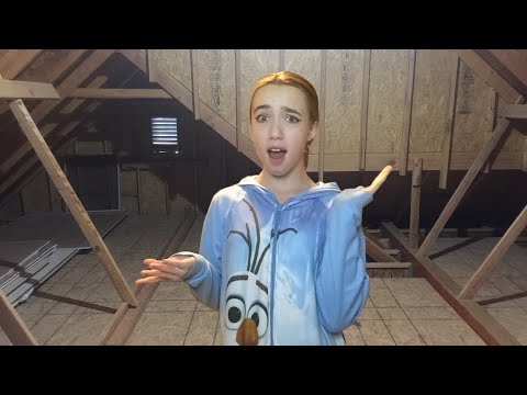 I turned my attic into my new bedroom!😱