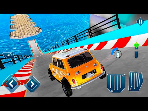 Impossible Vertical Mega Ramp - Sky Stunts Tracks Racing Simulator 3D #2 - Gameplay Android