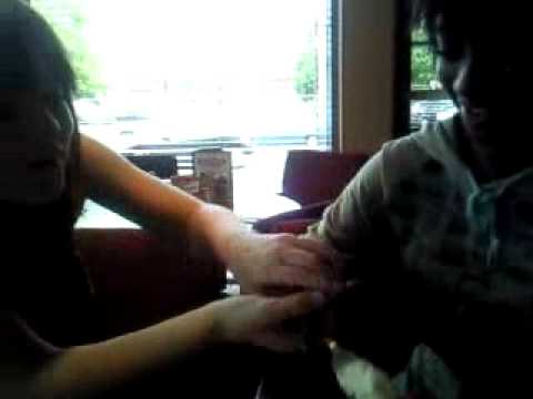 Feeding Chisolum Ice Cream.