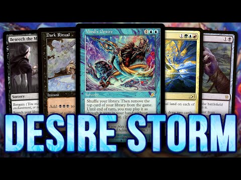 ⛈️I DESIRE THE STORM⛈️ Legacy Dark Ritual-based Mind's Desire Storm Combo | Magic: The Gathering MTG