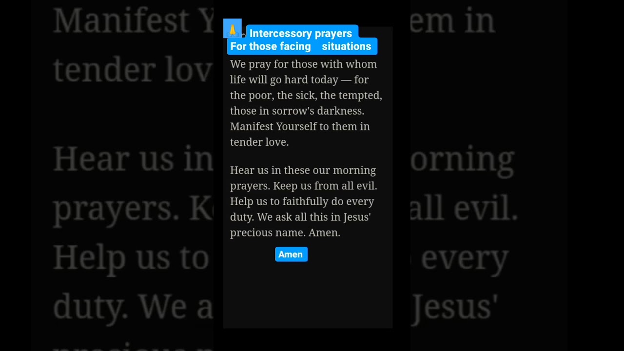 #dailyprayer #praying #intercession