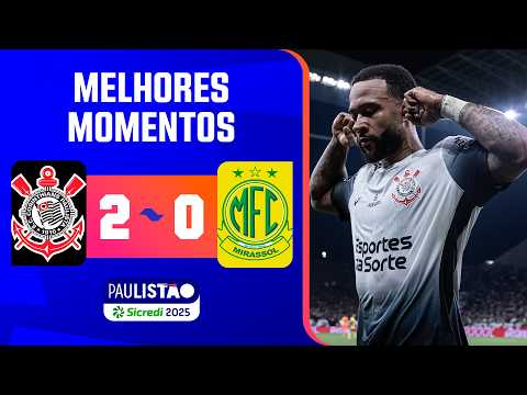 Gols e lances de Corinthians x Mirassol