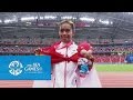 Athletics Womens 10000m Final Victory Ceremony.