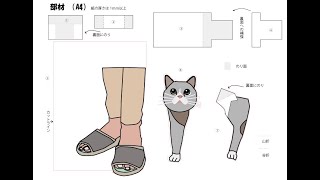 しかけ絵本・POP-UP BOOK　(POP-UPの作り方　ギネスネコその５・How to make Pop-Up card  A　cat　named　GUINNESS　 part　5）