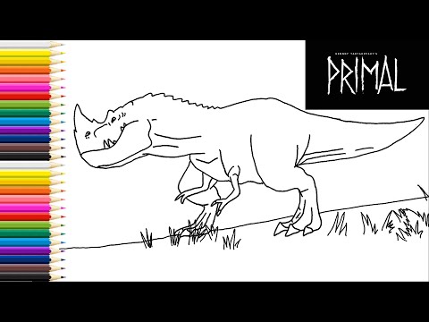 How to draw Alpha Tyrannosaurus | Genndy Tartakovsky's "Primal"