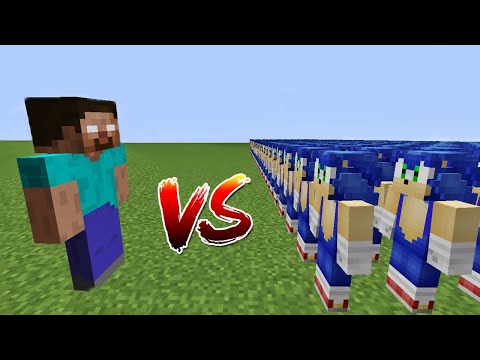 HEROBRİNE VS 1000$ SONİC ORDU! 😱 - Minecraft