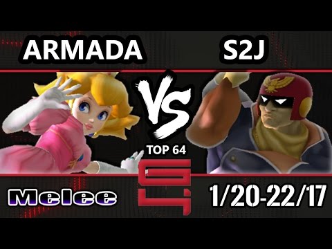 Genesis 4 SSBM - [A] Armada (Peach) Vs. Tempo | S2J (Captain Falcon) Smash Melee Winners Ro16