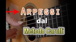 📺Lezione di chitarra classica arpeggi metodo Carulli