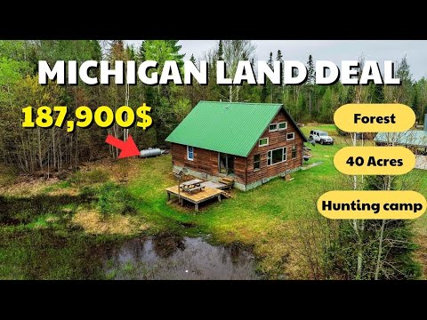 Off-Grid Michigan Retreat 🌲 40 Acres Near Manistique for $187,900