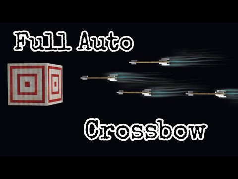 FULLY AUTOMATIC CROSSBOW in Minecraft