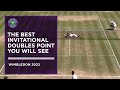Hilarious Invitational Doubles Point Ends in Laughter | Wimbledon 2022