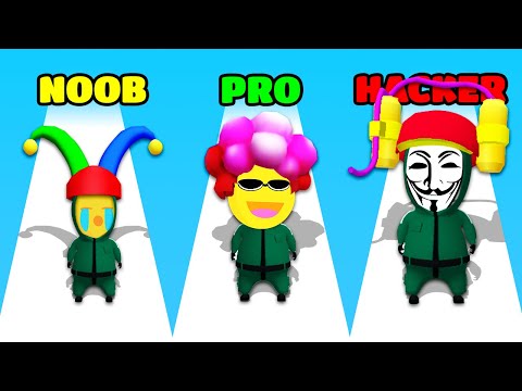 Giant Blob Runner Clash 3D Gameplay - NOOB vs PRO vs HACKER (iOS/Android)