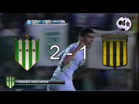 Banfield 2 Vs Almirante Brown 1 - B Nacional 2013/14 - 22da Fecha