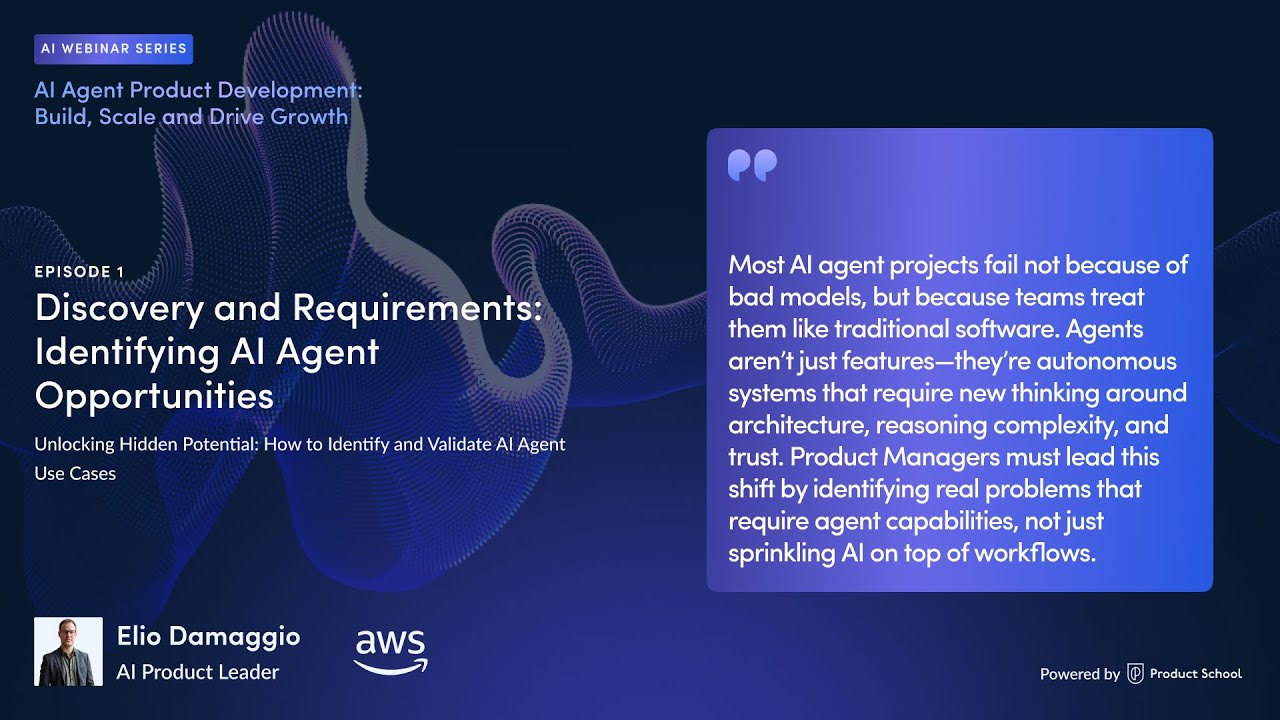 EP 1: AI Agent Product Development: Discovery and Requirements: Identifying AI Agent Opportunities