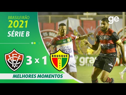 Gols e lances de Vitória x Brusque