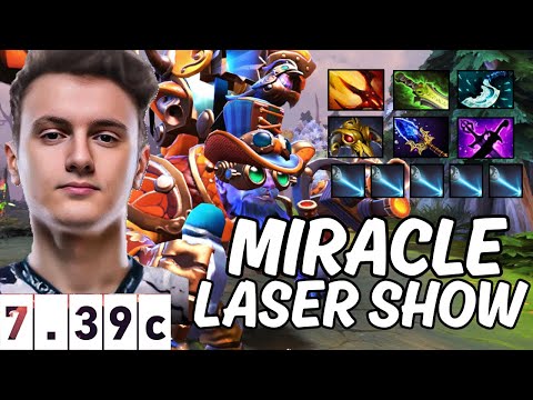 MIRACLE GOD TINKER PLAYS – 7.39c LASER SHOW! 🔥 | Dota 2