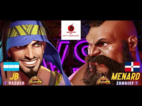 JB (RASHID) VS MENARD (ZANGIEF) STREET FIGHTER 6 HIGH LEVEL GAMEPLAY DEER HUNTERS HN BATTLEGROUNDS