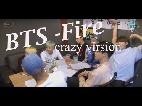 BTS fire [crazy version]  radio BTS 꿀FM 06 13 #3YearsWithBts