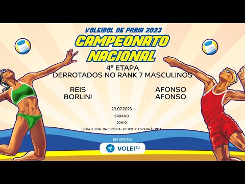 REIS/BORLINI vs AFONSO/AFONSO - 4.ª ETAPA CNVP 2023 - DERROTADOS NO RANKING 7 MASCULINOS