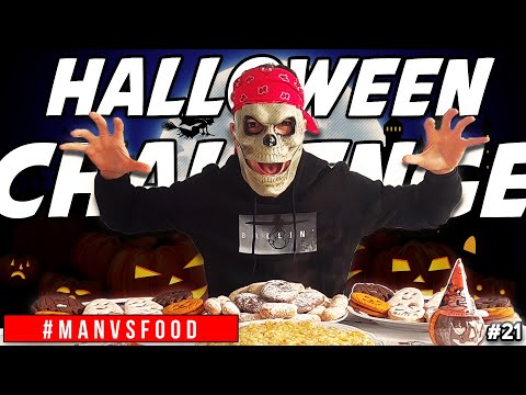 HALLOWEEN 7000+ CALORIE CHALLENGE - Dolcetto o Scherzetto ? - Cheat Meal ITA | MAN VS FOOD