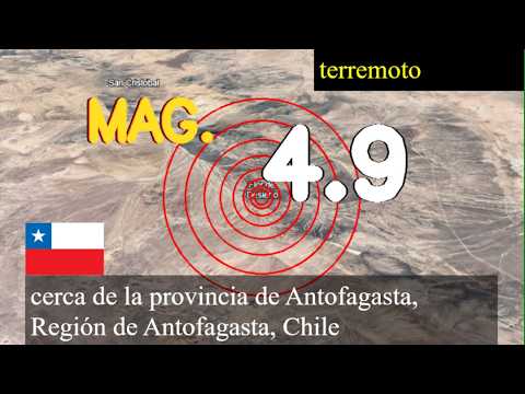 😱🚨  Terremoto cerca de la provincia de Antofagasta, Región de Antofagasta, Chile actualizaciones en