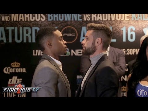 Errol Spence vs. Chris Algieri COMPLETE Press Conference & Face Off Video