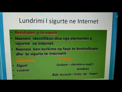 Tik 5. Lundrimi i sigurtë në internet. Mësuese: Aida Nikolla.