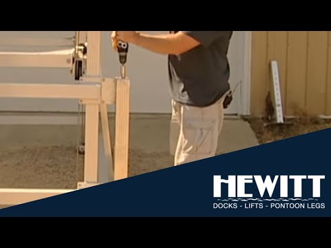 Installation of Adjustable Screw Leveling Leg on Hewitt Hi-Lifter Vertical Lift