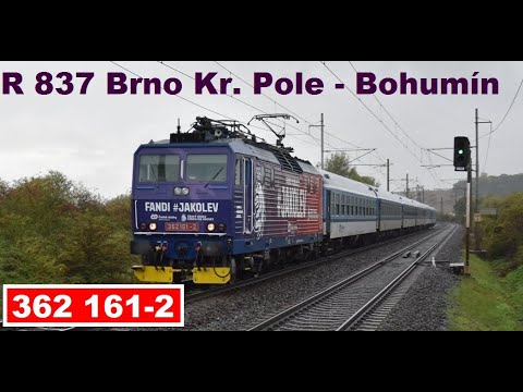 Lokomotiva 362.161 JAKOLEV v Oseku nad Bečvou 5.10.2019