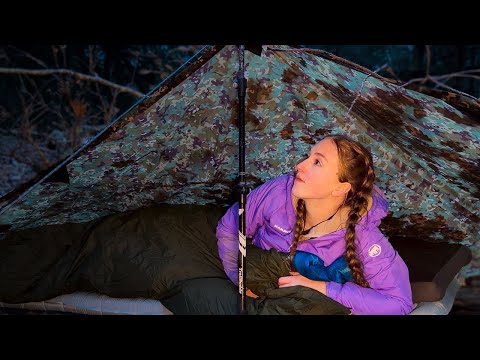 I Tried Stealth Camping in Heavy Rain at -3°C With No Tent (Tarp & Bivvy)
