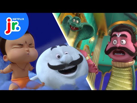 Bheem's Mighty Moon Rescue 🌕🐍 The Mighty Little Bheem | Netflix Jr