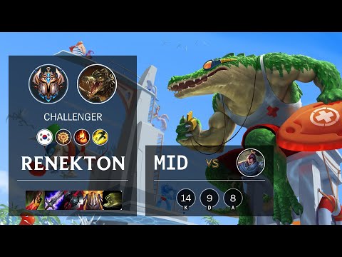 Renekton Mid vs Yasuo - KR Challenger Patch 10.14
