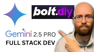 Gemini 2.5 Pro + Bolt.DIY: FULLY FREE AI Coder! Develop a Full-stack App For FREE Without ANY Code!