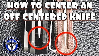 How to Center an Off Centered Folding Knife / At least the methods I use