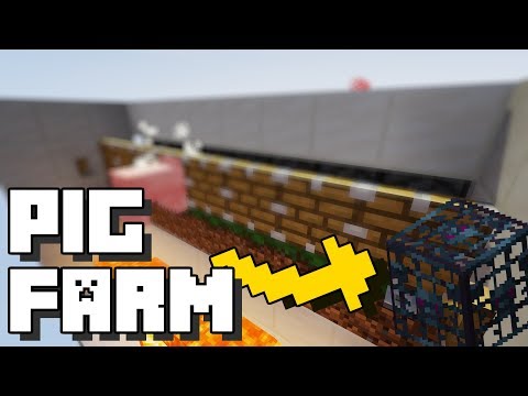 100% Awesome - Minecraft: Pig Farm with Spawner [READ DESC!!!]