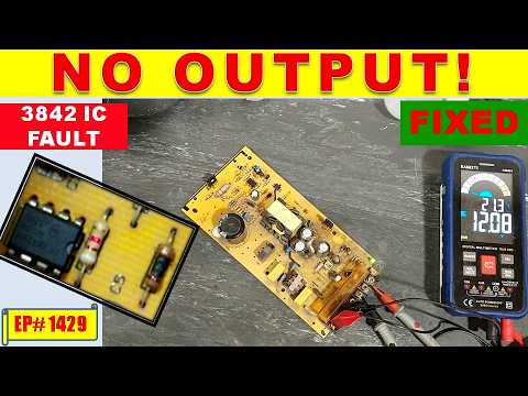 SMPS Repair Step-by-Step – No Output | KA3842 VCC Fault & Current-Limit Resistor | #1429