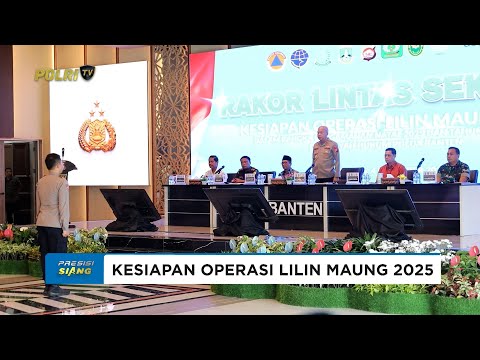 POLDA BANTEN GELAR RAKOR LINTAS SEKTORAL KESIAPAN OPERASI LILIN MAUNG 2025