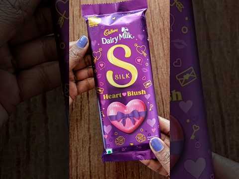 my favourite chocolate/unboxing of Cadbury dairy milk silk Heart blush/ #shorts
