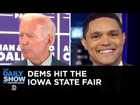民主黨候選人在愛荷華州集市上亮相｜《每日秀場》雜誌 (Democratic Candidates Hit the Iowa State Fair | The Daily Show)