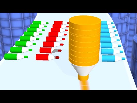 Crayon Rush 3D - All Levels Gameplay Android, iOS