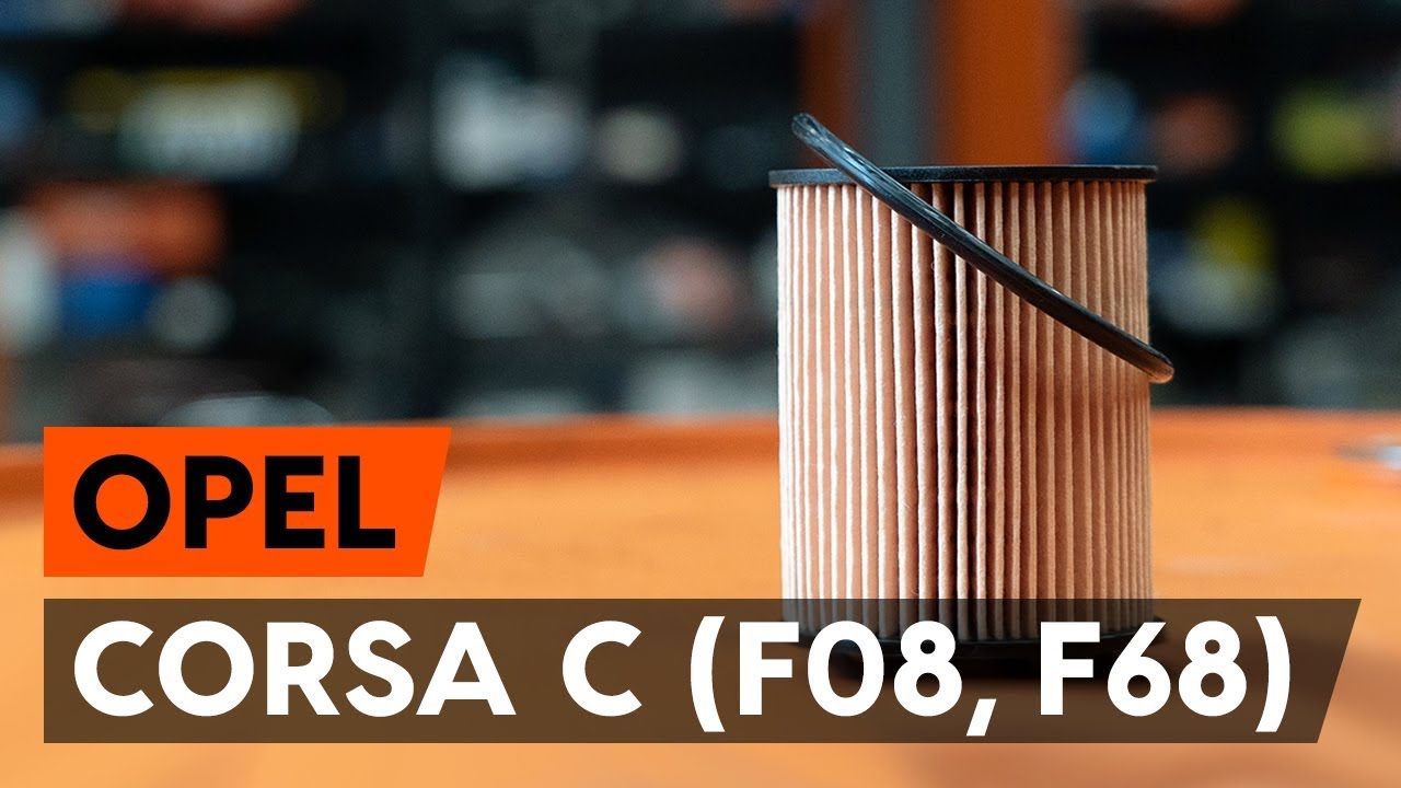 Jak vyměnit motorový olej a olejový filtr na Opel Corsa C diesel – návod k výměně