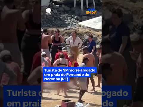 Turista de SP morre afogado em praia de Fernando de Noronha (PE) #HojeEmDia #Shorts