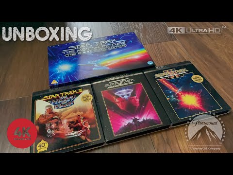 Star Trek The motion Picture Directors “Definitive” 4K Limited edition plus Khan, V and VI unboxing