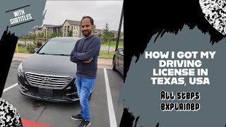 Getting driving license in Texas, USA