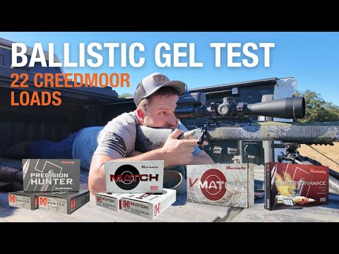 Finding the Most DEVASTATING 22 Creedmoor Load Using Ballistic Gel