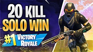 20 KILL SOLO WIN! (Fortnite Battle Royale)