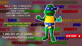 NINJA TURTLES MASCOT COSTUME RENTALS ADULT SIZED | NINJA TURTLES BIRTHDAY PARTY COSTUME CHARACTERS