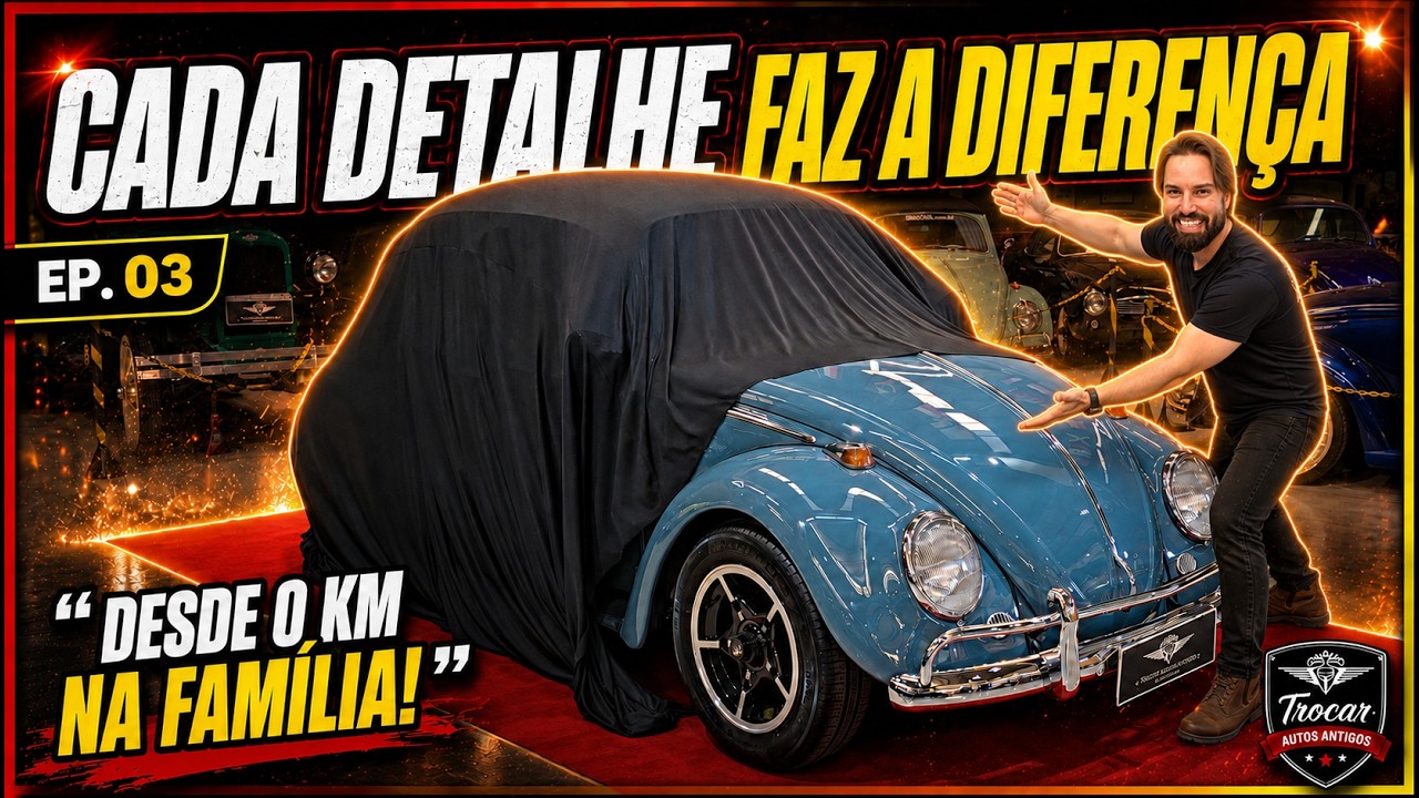 Os Detalhes Que Você Não Viu! 💙 Fusca 1968 Azul Real - Ep.03