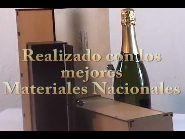 Vídeo relacionado con Caja de madera para vino | 3 Botellas | Cuerda en asa y tapa DM deslizante | Perfecta para regalos Decoupage Almacenamiento Decoración Manualidades