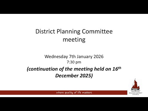 07/01/2026 - District Planning Committee Meeting